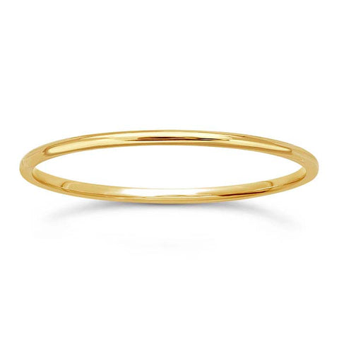 14k gold plain band ring