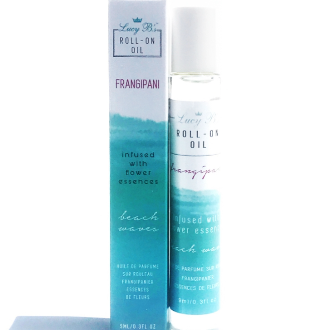 Pink Frangipani Beach Waves Roll On Oil