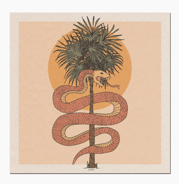 Palm Snake Print