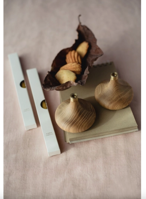 Oak Candle Holder