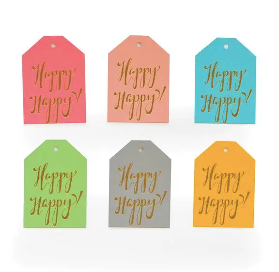 Happy Happy Tags | Set of 6