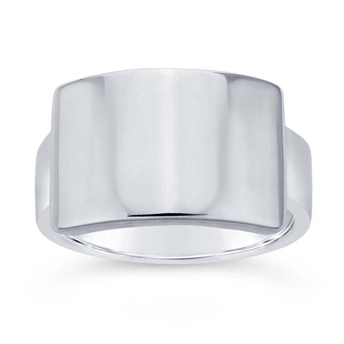 Em Sterling Silver Ring
