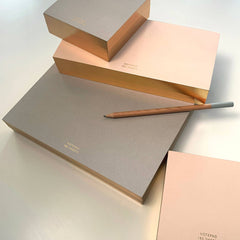 Blush Notepad with Gilded edge