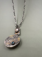 Vintage Secret Compartment Spiral Necklace