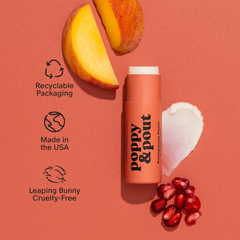 Pomegranate Peach lip balm