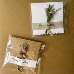 Happy Birthday Mini Floral Bouquet Card
