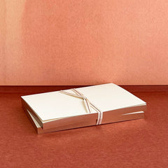 Ivory Notebooks with Rose Gold Edging