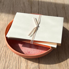 Ivory Notebooks with Rose Gold Edging