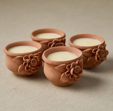 Sravanthi • Handmade Terracotta candle