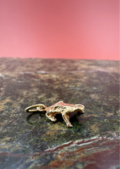 Teeny 14k Gold Frog Charm