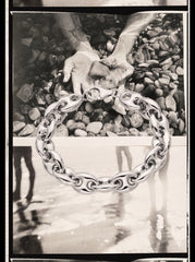 Sterling Puff Mariner Chain Bracelet