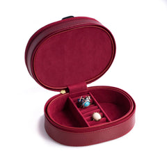 Red faux Lizard Leather Jewelry Box