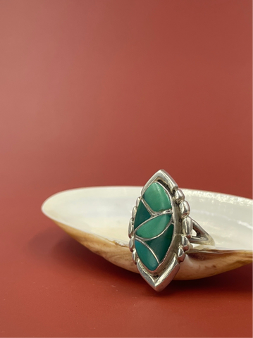 Vintage Silver and Turquoise Ring