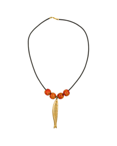 Beaded Sardine Necklace