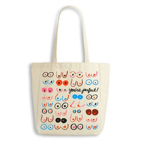 You're Perfect • Boobs Tote Bag