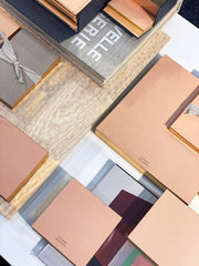 Notecard/Envelope Set: Blush with Gold edges