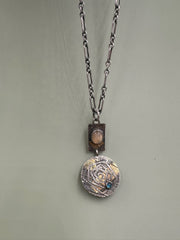 Vintage Secret Compartment Spiral Necklace