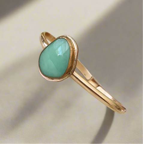 14k GF Chrysoprase Bangle