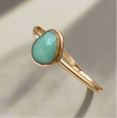 14k GF Chrysoprase Bangle