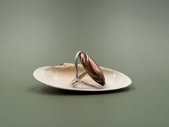 Mexican Modernist Sterling Silver & Copper Ring  (c. 1960s–1970s)