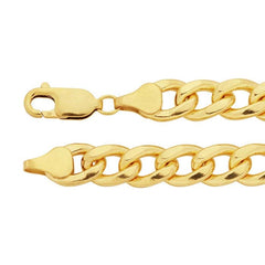 14/20 Yellow Gold-Filled 7.4mm Curb Chain Bracelet