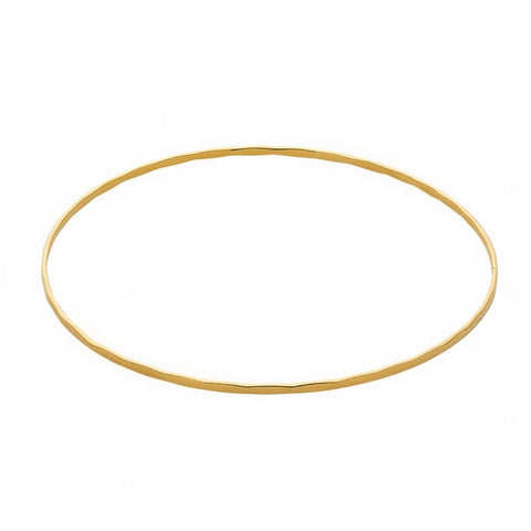Gold filled hammered bangle