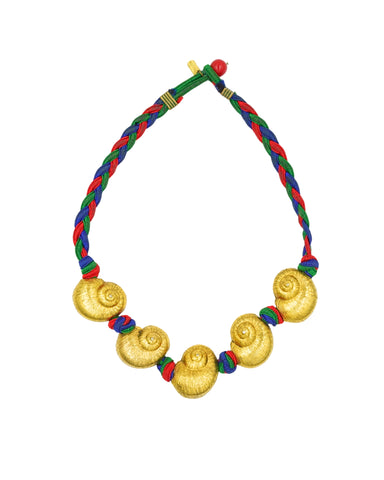 Vintage YSL Spring/ Summer 1977 shell collar necklace