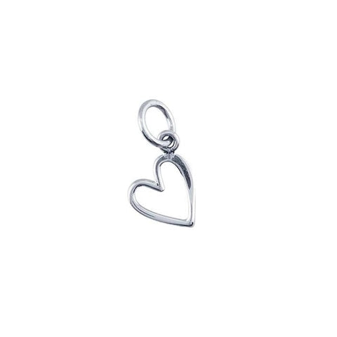 Sterling Silver Open Heart Charm