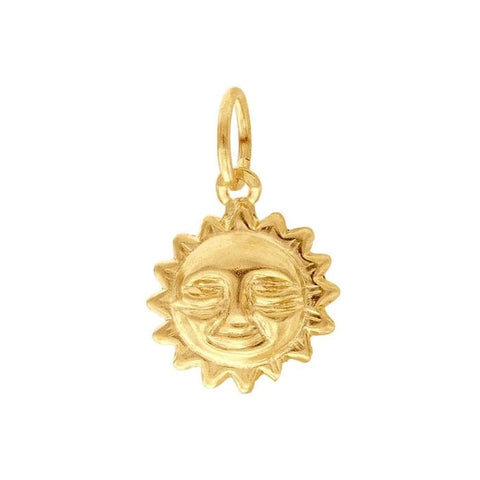 Gold-Filled Sun Charm
