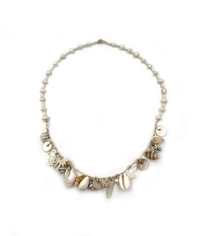 St. Barths Pearl Charm Necklace