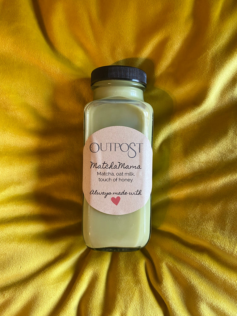 Matcha Mama cold pressed juice by Alchemy Outpost