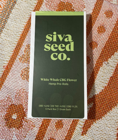 Siva Seed - White Whale CBG Flower Hemp Pre-Rolls