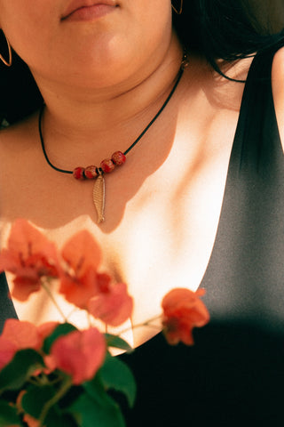 Beaded Sardine Necklace