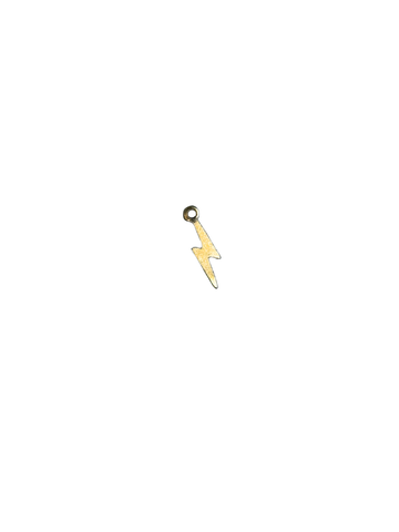 Gold Lightening Bolt Charm