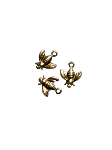 Gold Queen Bee Charm
