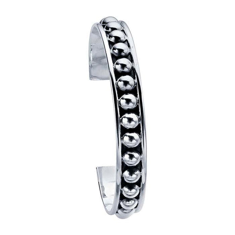 Sterling Silver Beaded Cuff
