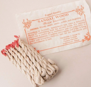 Tibetan Rope Incense - Sandalwood