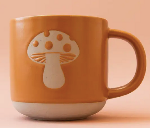 Retro Mushroom Ceramic Mug