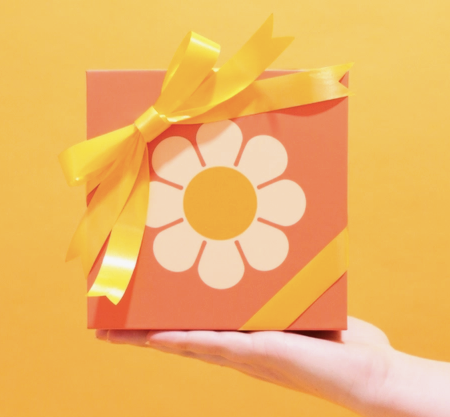 Retro Flower Gift Box