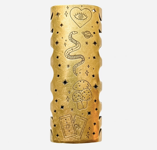 Celestial Magic Ritual Brass Lighter Case