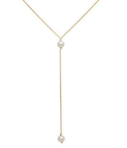 14K Pearl Drop Necklace
