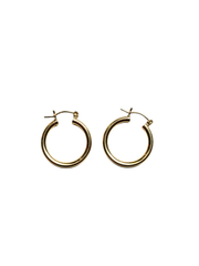 Small Gold Tube Hoops