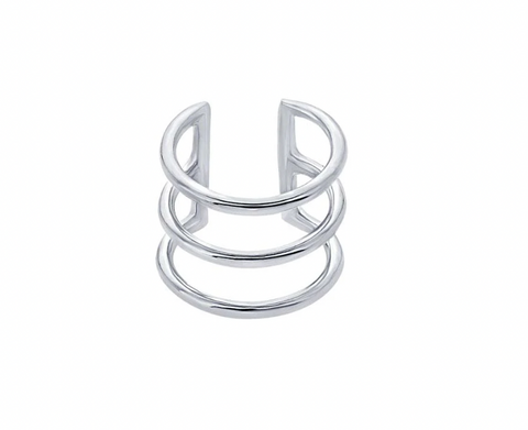 Sterling Triple Layer Ear Cuff