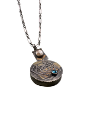 Vintage Secret Compartment Spiral Necklace