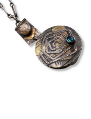 Vintage Secret Compartment Spiral Necklace
