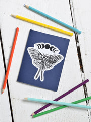 Luna Moth Stickers - Vinyl Decal - 4" Wide
