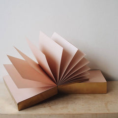 Blush Notepad with Gilded edge