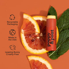 Blood Orange Mint lip balm