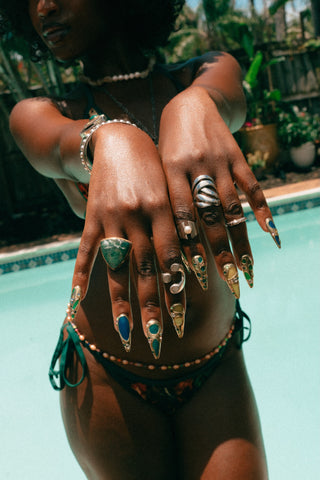 Triple Goddess Ring