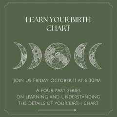 Learn your birth chart: a 4 part series